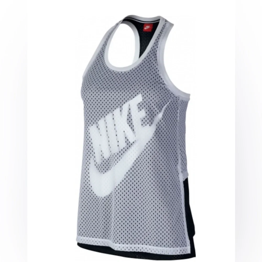 NIKE Just Do It OVERLAY MESH RACERBACK TANK TOP |Size Small - Picture 1 of 10
